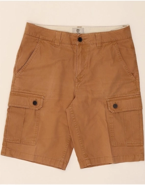 Stay Cool Wear Quick Adjust Toggles TIMBERLAND Mens Cargo Shorts W32 Medium Brown Cotton