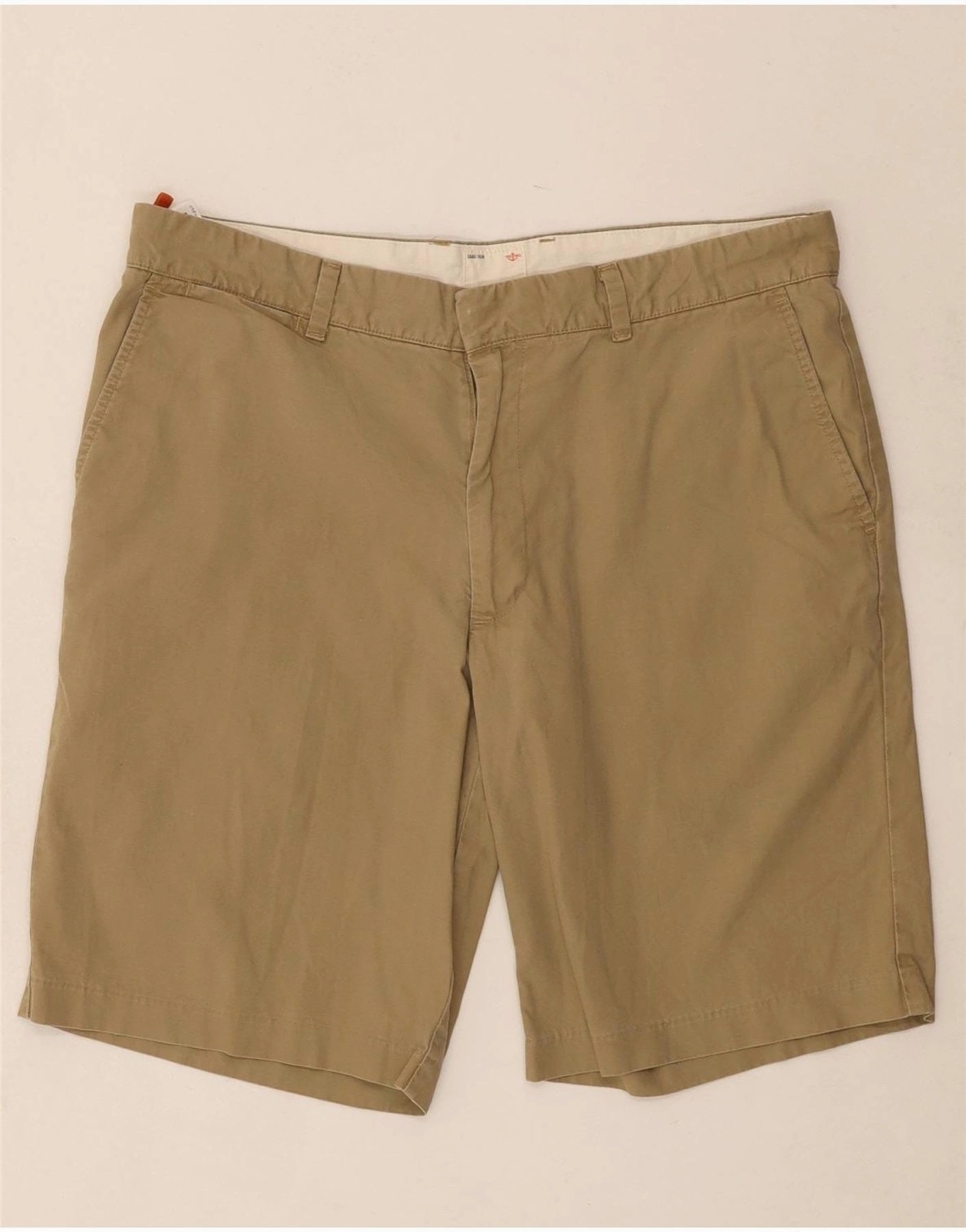 cheering section Dynamic Tension Control DOCKERS Mens Chino Shorts W34 Large  Khaki Cotton