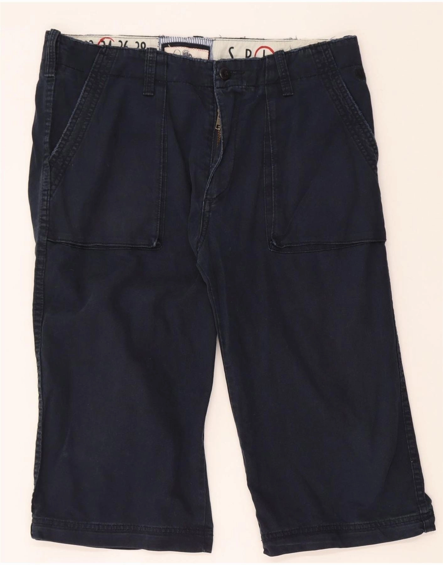 Exclusive Design FAT FACE Mens Bermuda Shorts W34 Large Navy Blue Cotton
