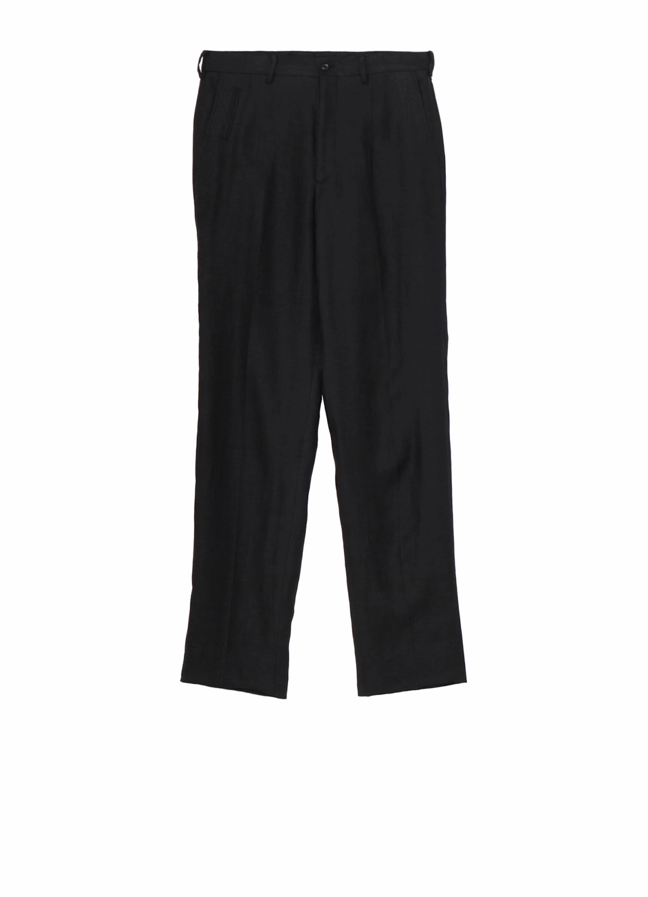 LINEN TWILL NO-TUCK PANTS Bootcut shape