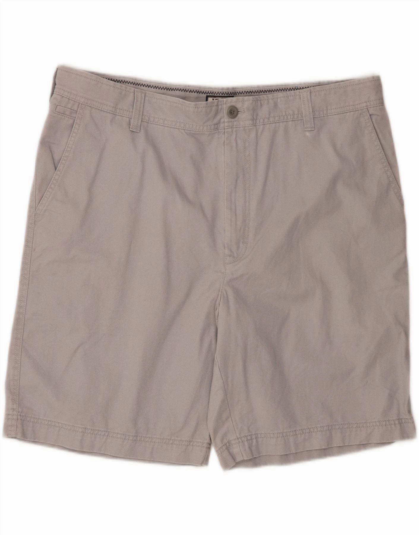 Relaxed Flex muted colors IZOD Mens Chino Shorts W40 XL Grey Cotton