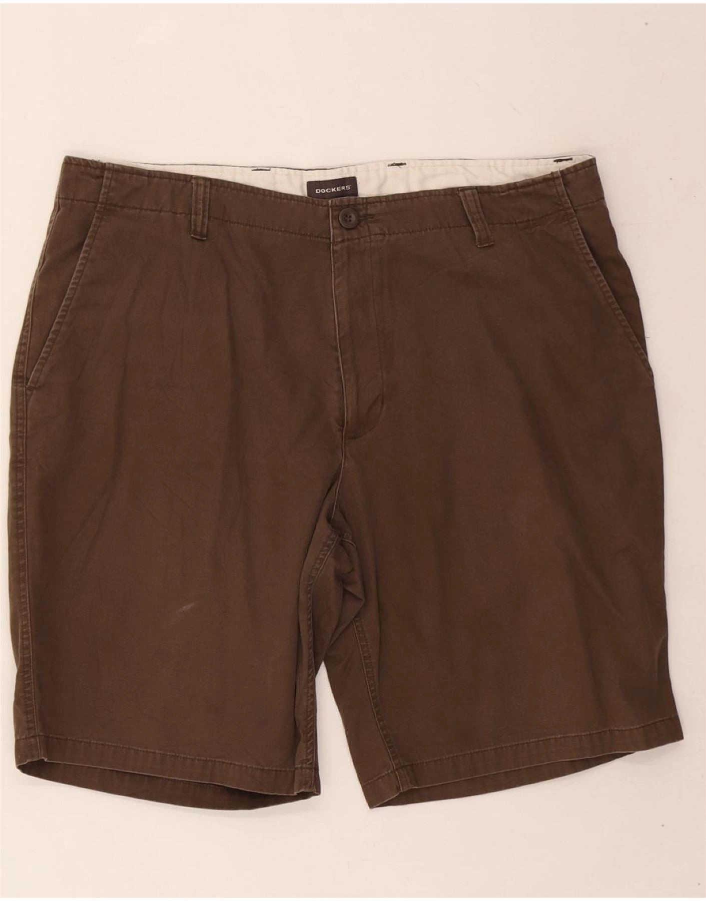 Casual Look DOCKERS Mens Chino Shorts W38 XL Brown Cotton