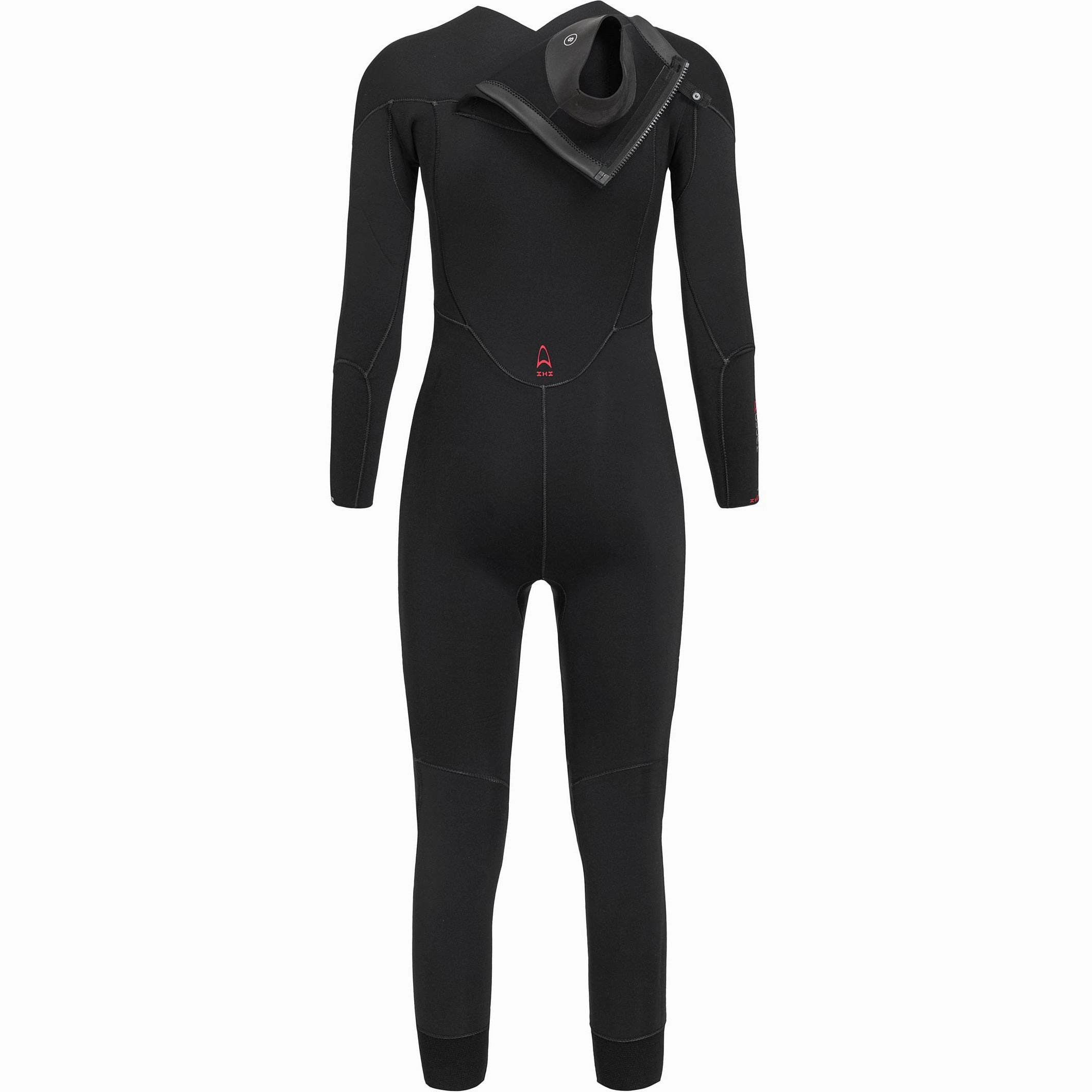 Flexible Stretch Panels DurableZipperSystem Orca Tango 4.3mm Womens Surf Wetsuit - Black