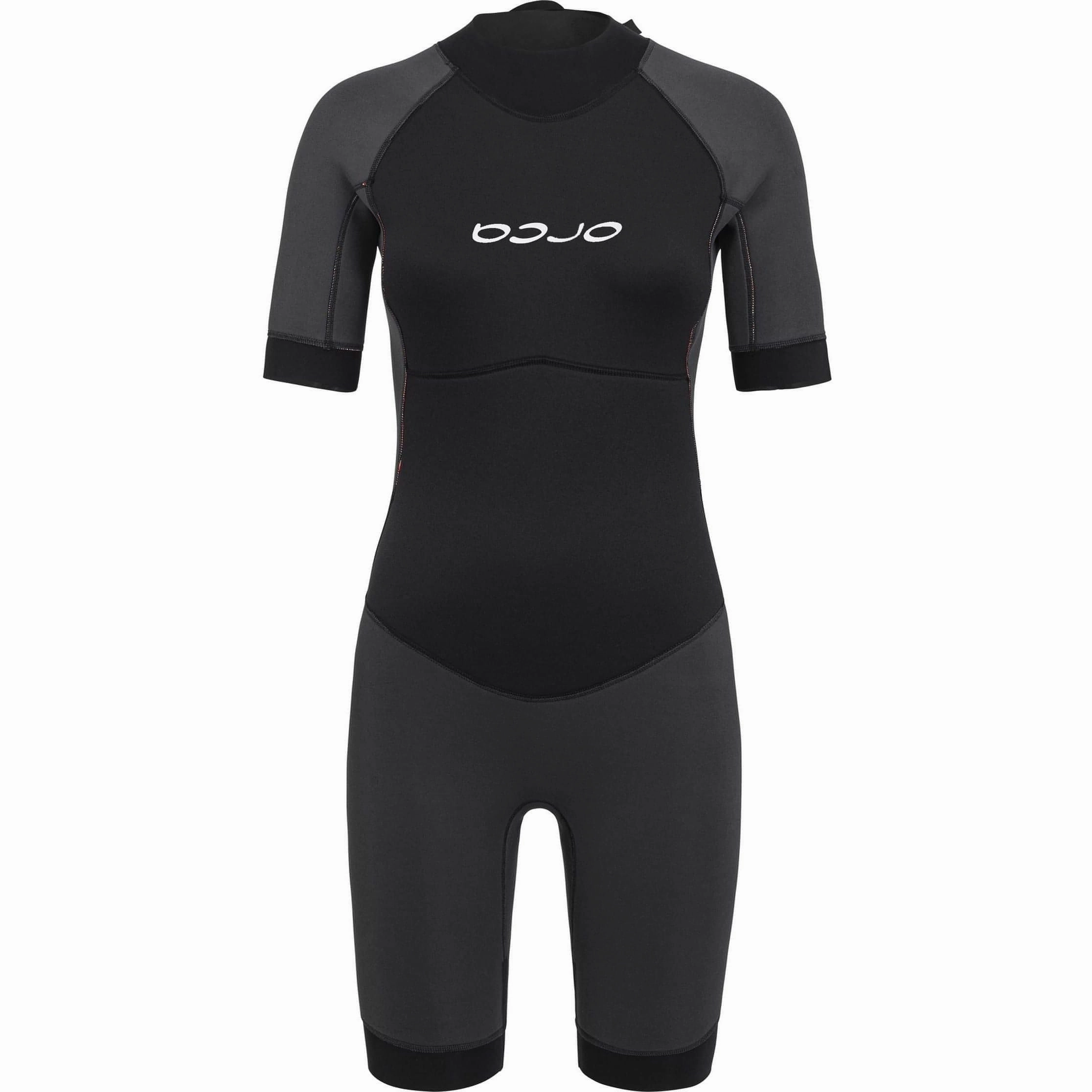 Orca Vitalis Shorty Openwater Womens Wetsuit - Black Adjustable Collar Fit LiquidSealedEdges