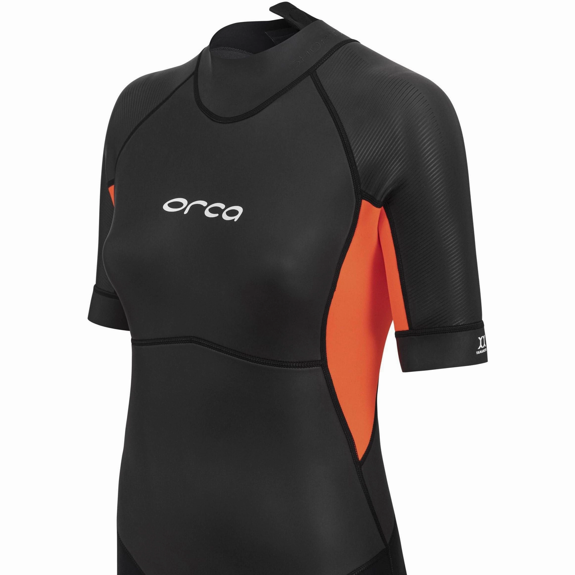 Orca Vitalis Shorty Openwater Womens Wetsuit - Black DoubleBlind Stitch Reinforcement Zipperless Entry Technology