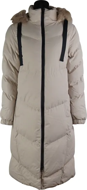 Moisture Wicking Lining Weekend Vibes Andora Womens Long Jacket - Beige