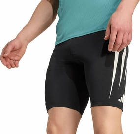 adidas Adizero Archive Mens Short Running Tights - Black Supportive Design Fit