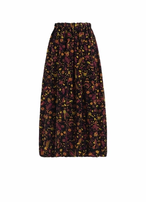 FLOWER PRINT BALLOON SKIRT Flex Wear