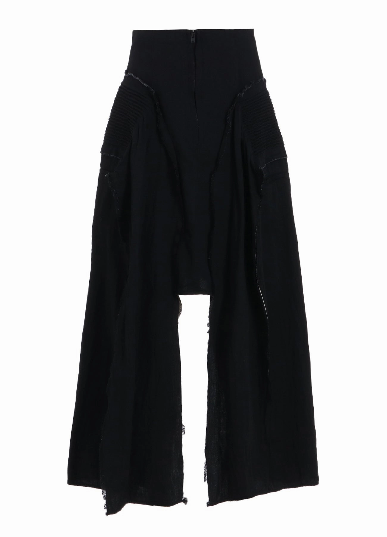 LIGHT DENIM GATHERED SKIRT Compact Storage