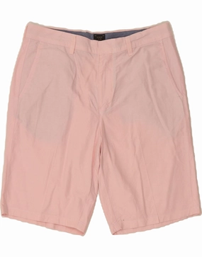 J. CREW Mens Club Chino Shorts W34 Large Pink Cotton Quick Fit Design Outdoor Ready Fit