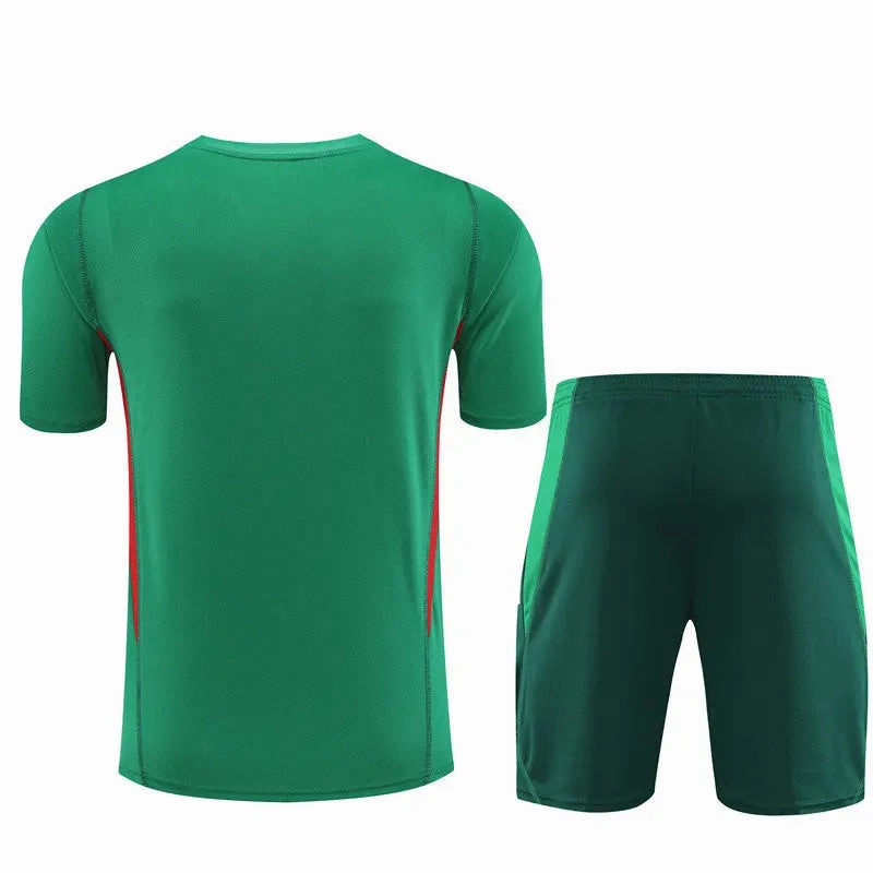 futuristic Mexican Short Sleeve Training Suit For Men T-shirt/short
