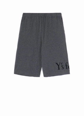 Simple Silhouette Fitted Design 40/2 COTTON JERSEY KNEE-LENGTH PANTS