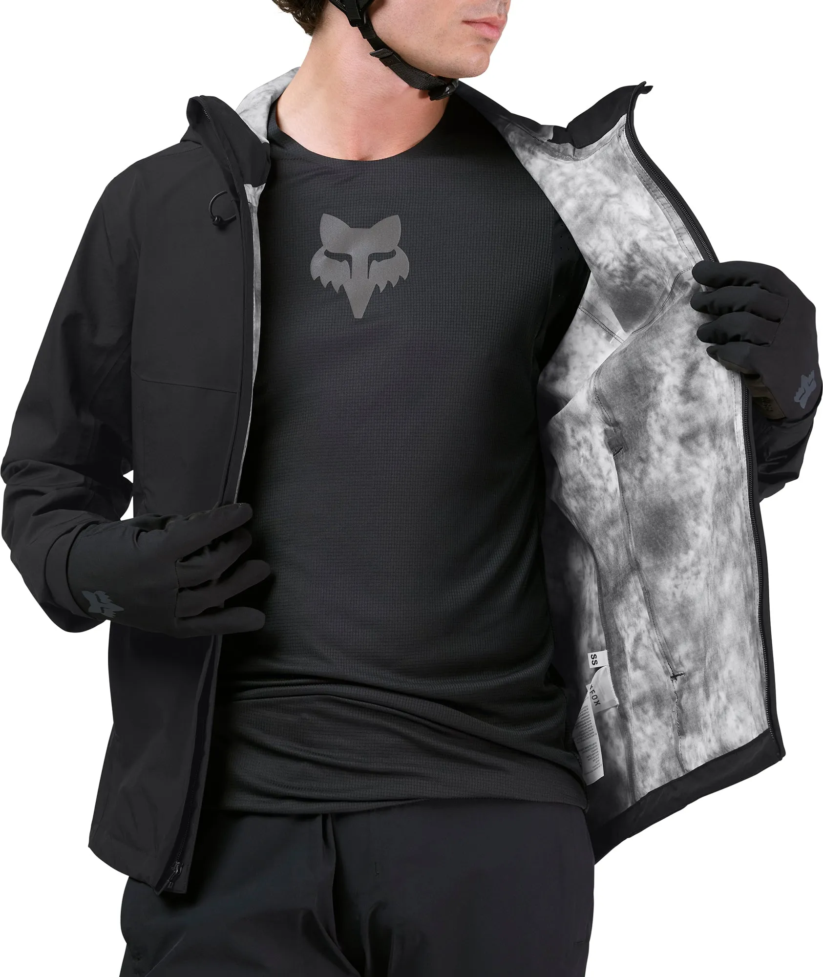 Fox Ranger 2.5 Layer Water Mens Cycling Jacket - Black shopping spree Skinny Fit