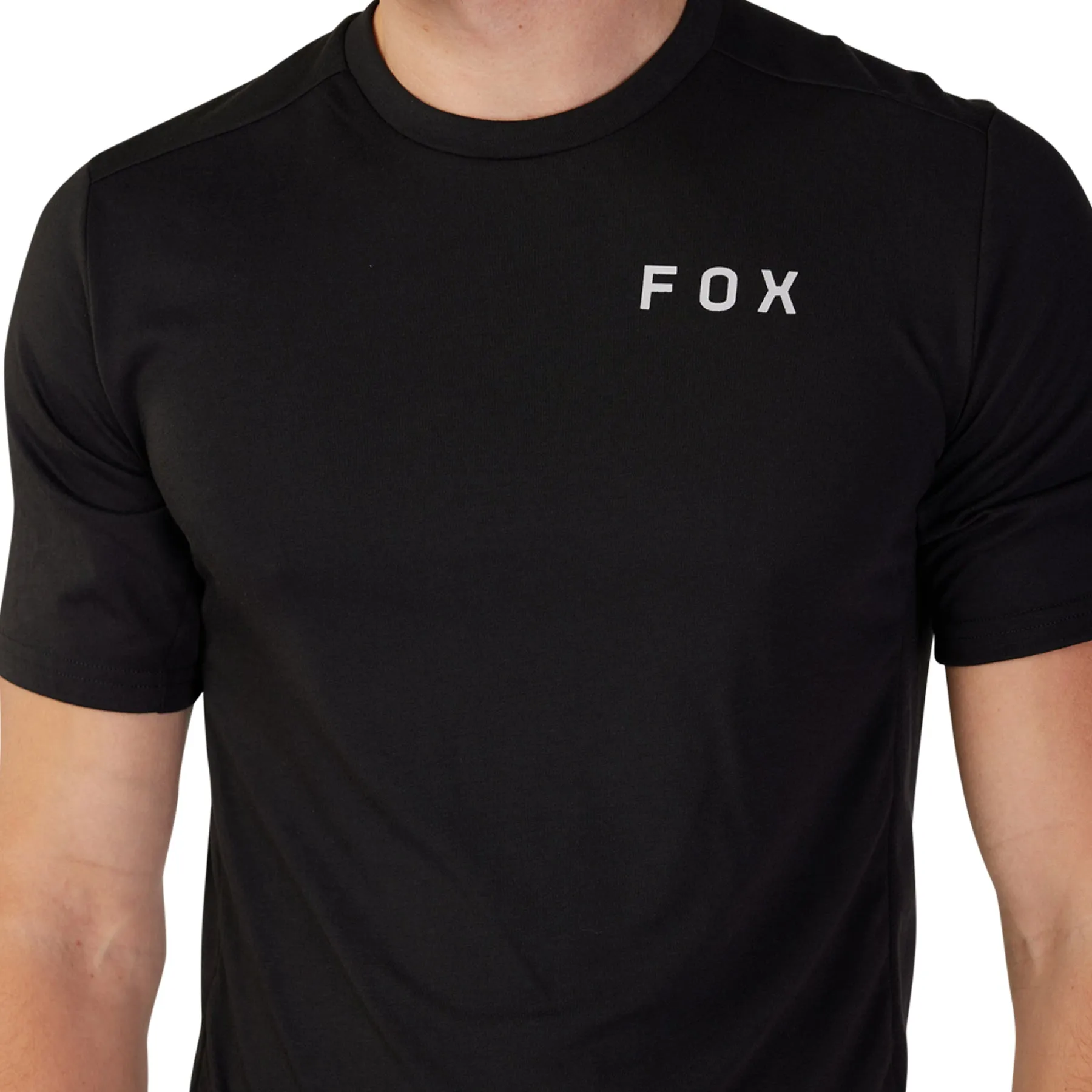 Chilly Weather Style Simple Comfort Wear Fox Ranger Alyn DriRelease Short Sleeve Mens Cycling Jersey - Black
