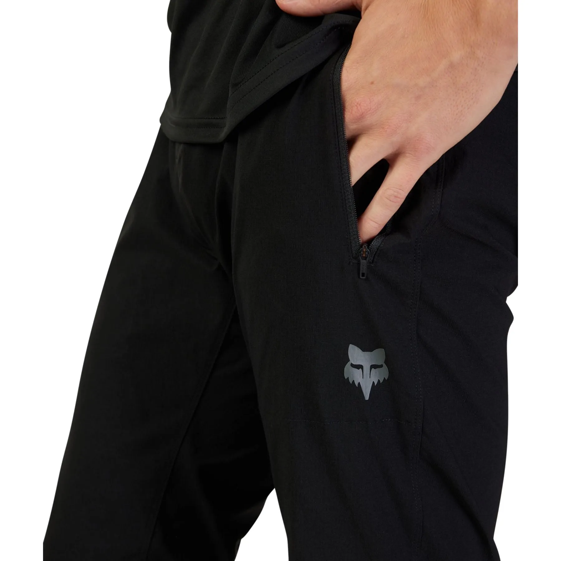 Breathable Waist Hygienic Inner Layer Fox Ranger Mens Cycling Trousers - Black
