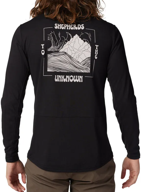 Abrasion resistant Fox Ranger Shepherds DriRelease Long Sleeve Mens Cycling Jersey - Black