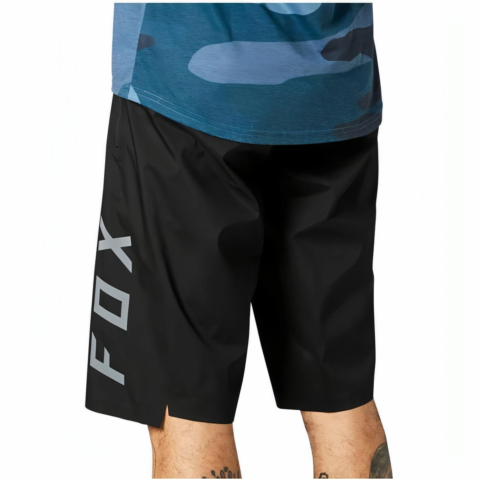 Fox Defend Pro Water Mens Baggy Cycling Shorts - Black Stretchable Waistband Soft Motion