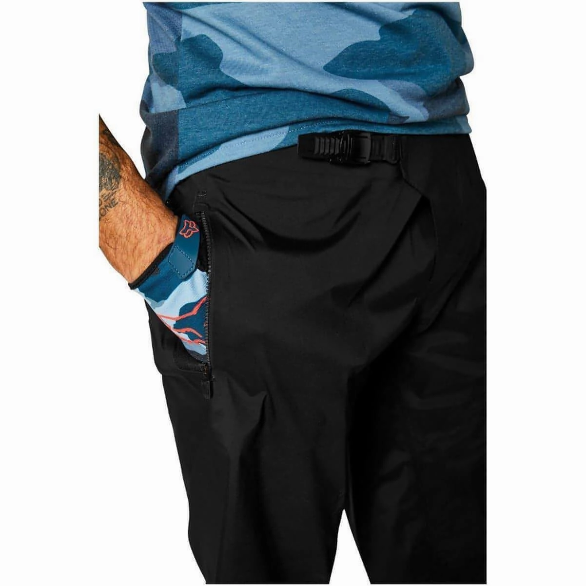 Urban Style Trend Essential Fox Defend Pro Water Mens Baggy Cycling Shorts - Black