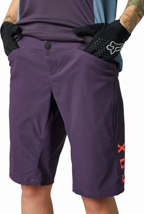 Fox Ranger Womens Cycling Shorts - Purple Snag Free Fabric Technology Anti Pilling Surface