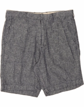J. CREW Mens Chino Shorts W36 Large Grey Cotton Wrinkle Free Fabric