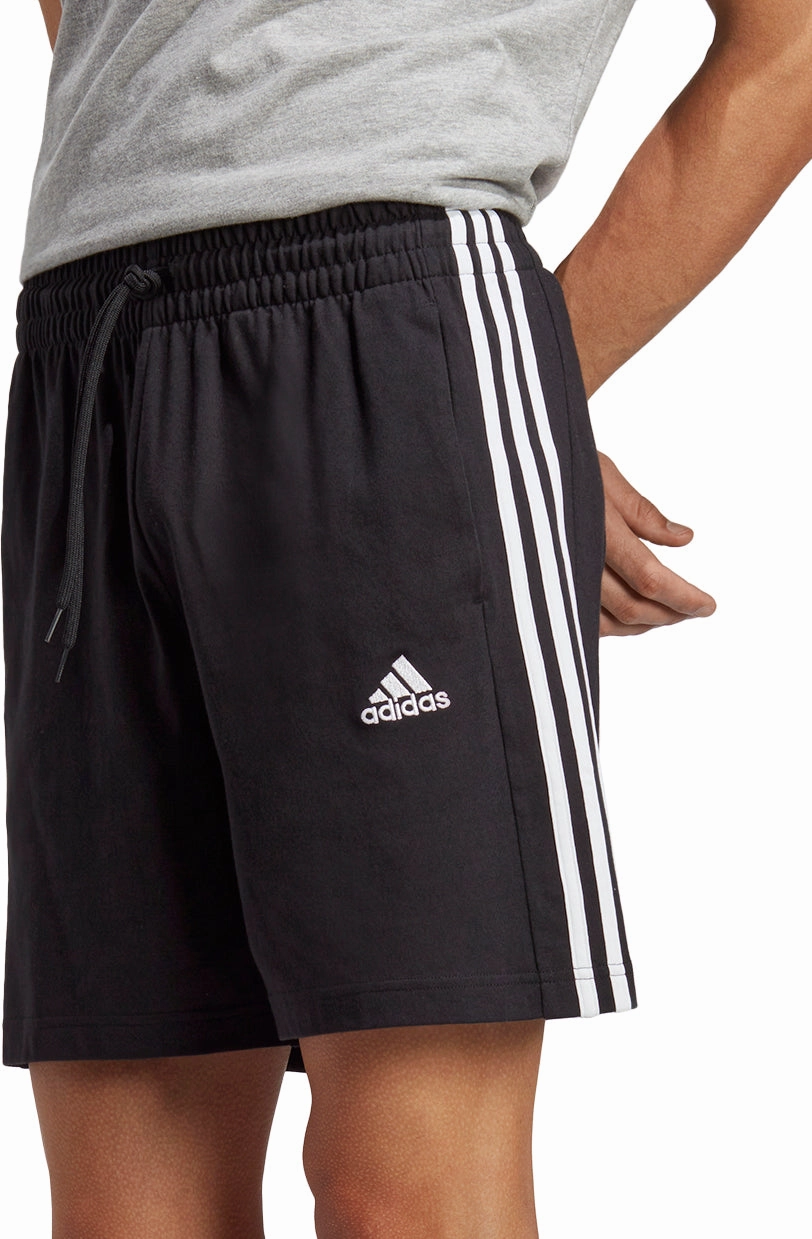 ReinforcedStressPoints Breathable Side Vents adidas Essentials 3 Stripes 7 Inch Mens Shorts - Black