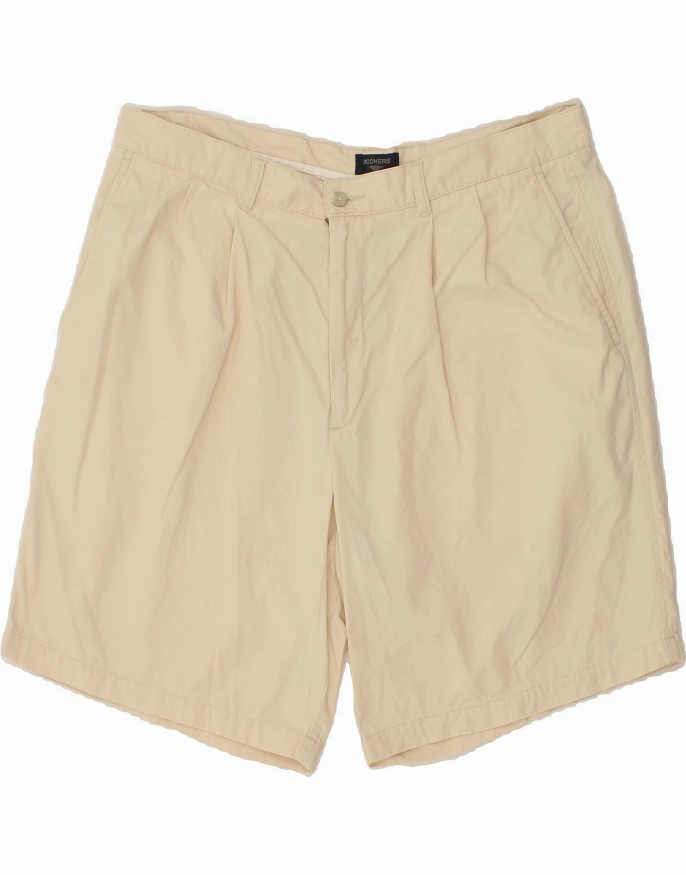 fresh start DOCKERS Mens Pegged Chino Shorts W38 XL Beige Cotton