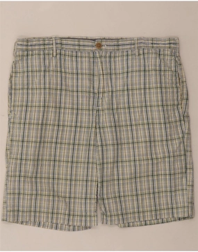 Body-Hugging Fit Daytime Style IZOD Mens Chino Shorts W38 XL Multicoloured Check