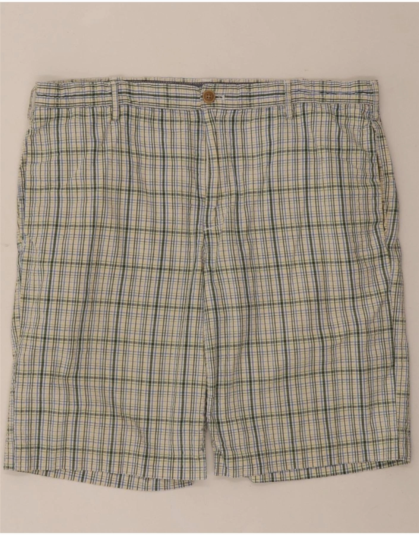Body-Hugging Fit Daytime Style IZOD Mens Chino Shorts W38 XL Multicoloured Check