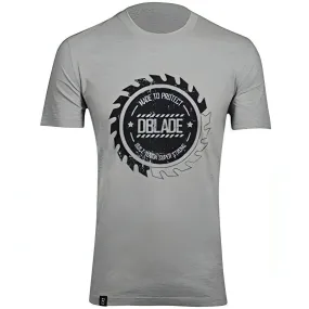 DBlade Corporate Buzz Short Sleeve Mens Work Wear Top - Grey Seasonal Layering Urban Fashion Look