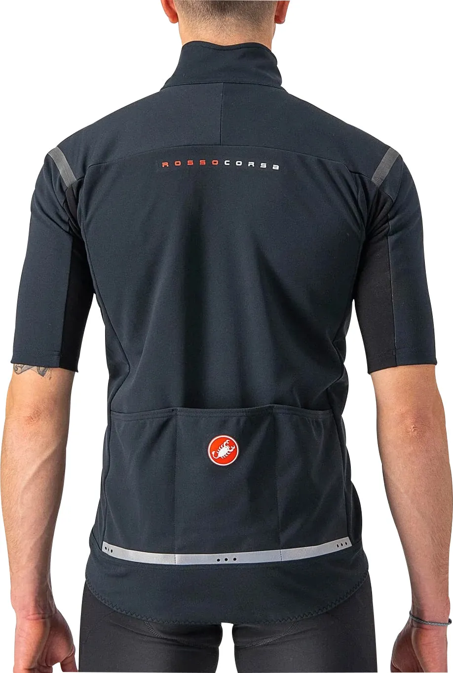 Easy Wear Cotton Blend Castelli Gabba RoS 2 Short Sleeve Mens Cycling Jersey - Black
