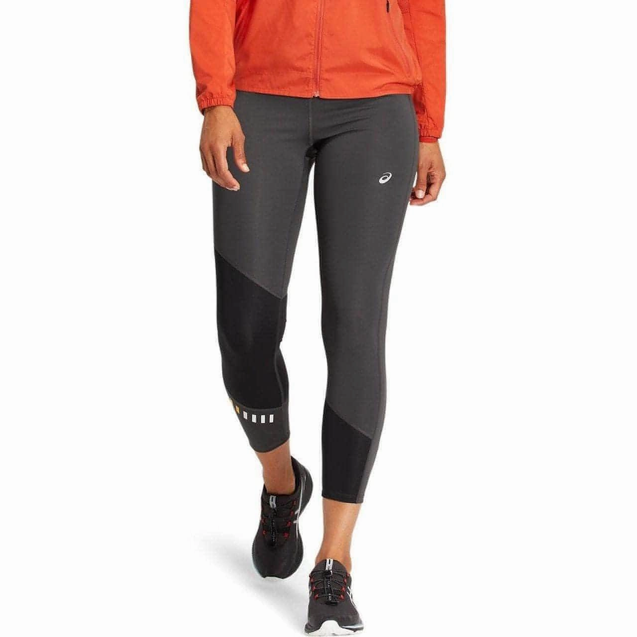 Chic Performance Breathable Active Wear Asics Lite-Show Womens Long Running Tights - Grey