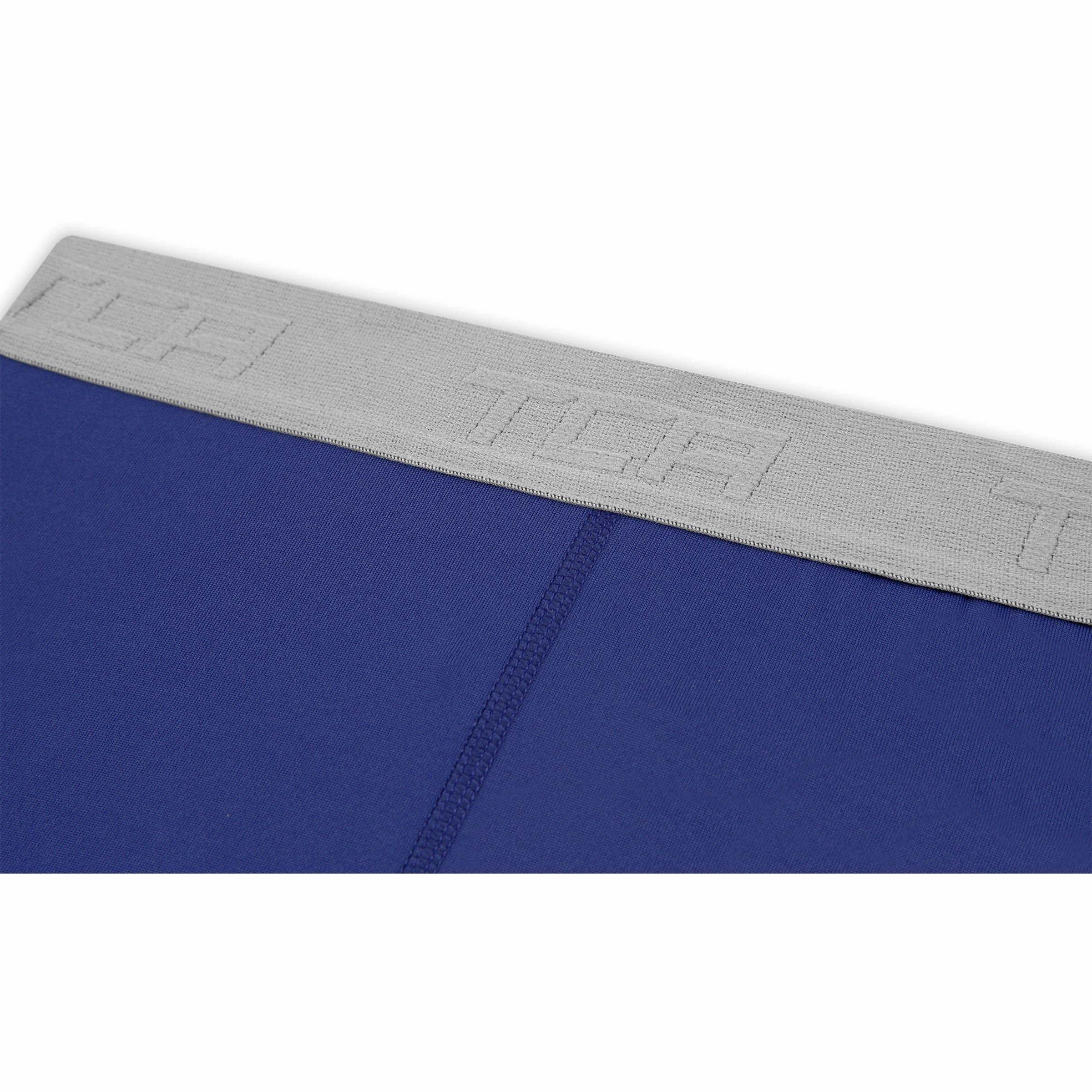 TCA Pro Performance Endurance Womens 3/4 Capri Running Tights - Blue Thumb Hole Sleeve