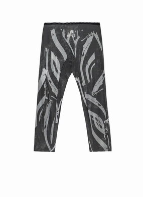 10 LONG CROPPED LEGGINGS Erasable Logo Patch Breathable Motion