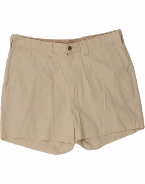 DOCKERS Mens Chino Shorts W36 Large Beige Cotton Soft Texture