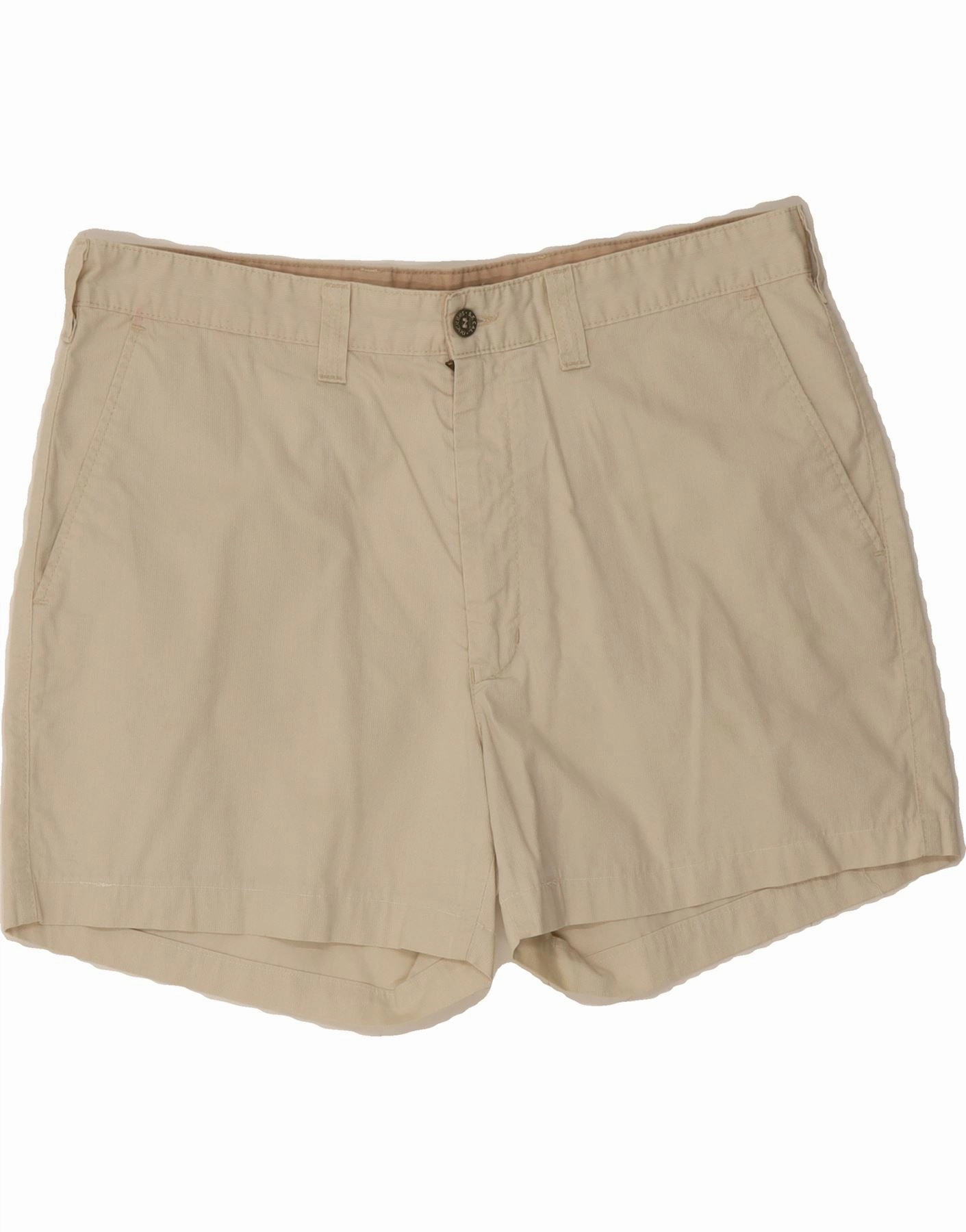 DOCKERS Mens Chino Shorts W36 Large Beige Cotton Soft Texture