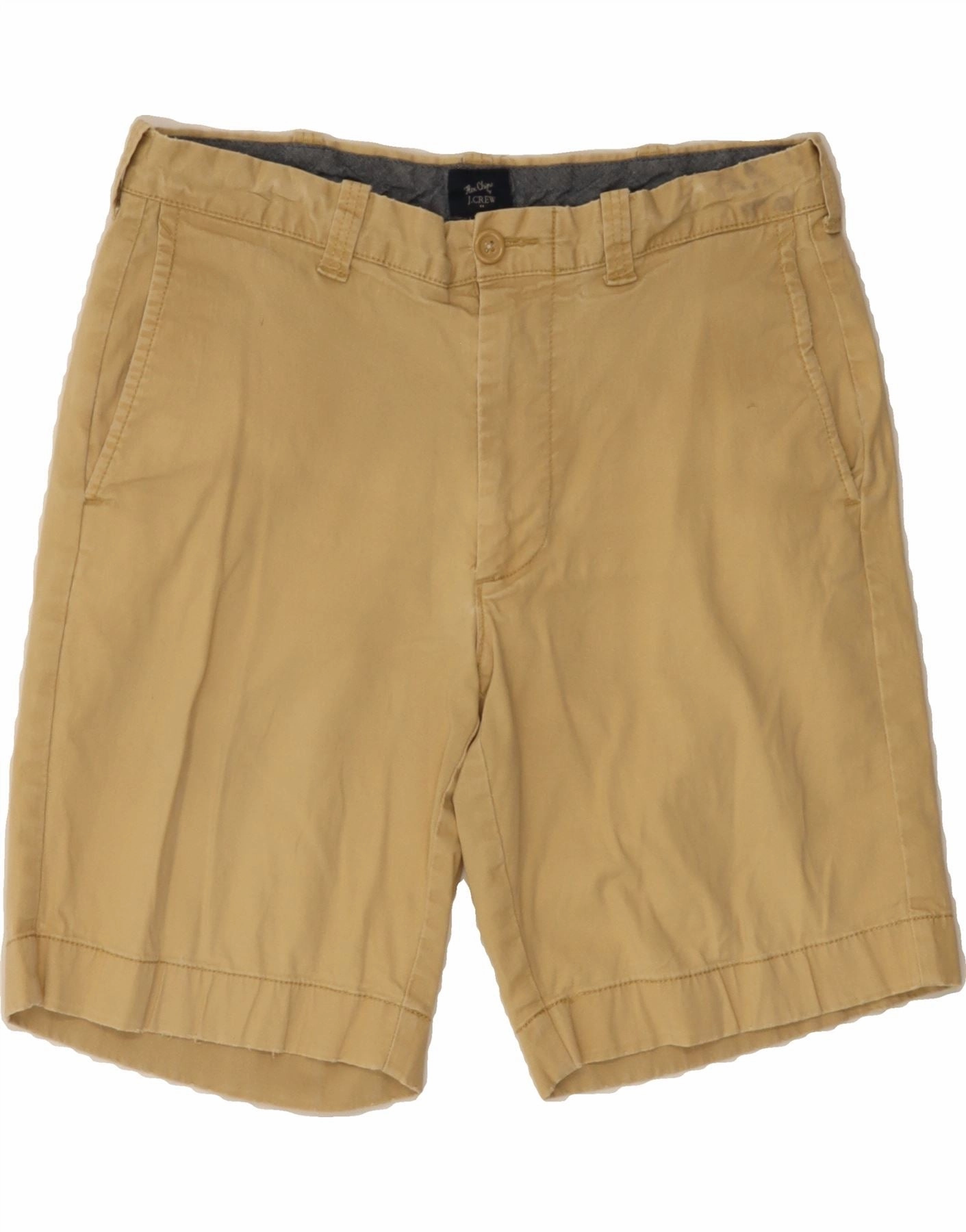 J. CREW Mens Flex Chino Shorts W31 Medium Beige Cotton Movement Flex fishing attire