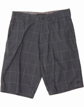 soccer uniform baseball uniform O'NEILL Mens Chino Shorts W30 Medium Navy Blue Check Polyester