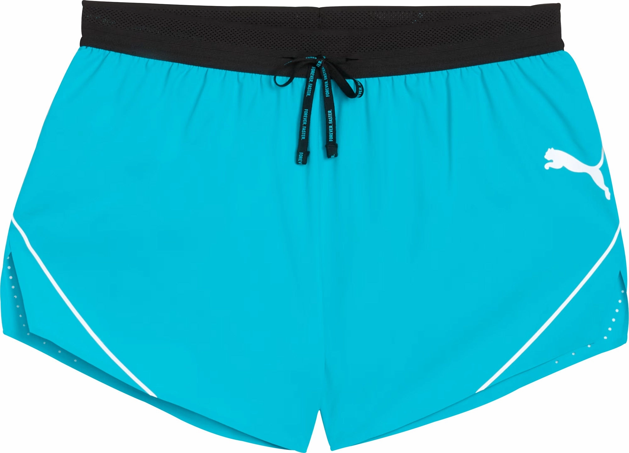 Functional Comfort baseball uniform Puma Raceday Ultraweave 3 Inch Split Mens Running Shorts - Blue