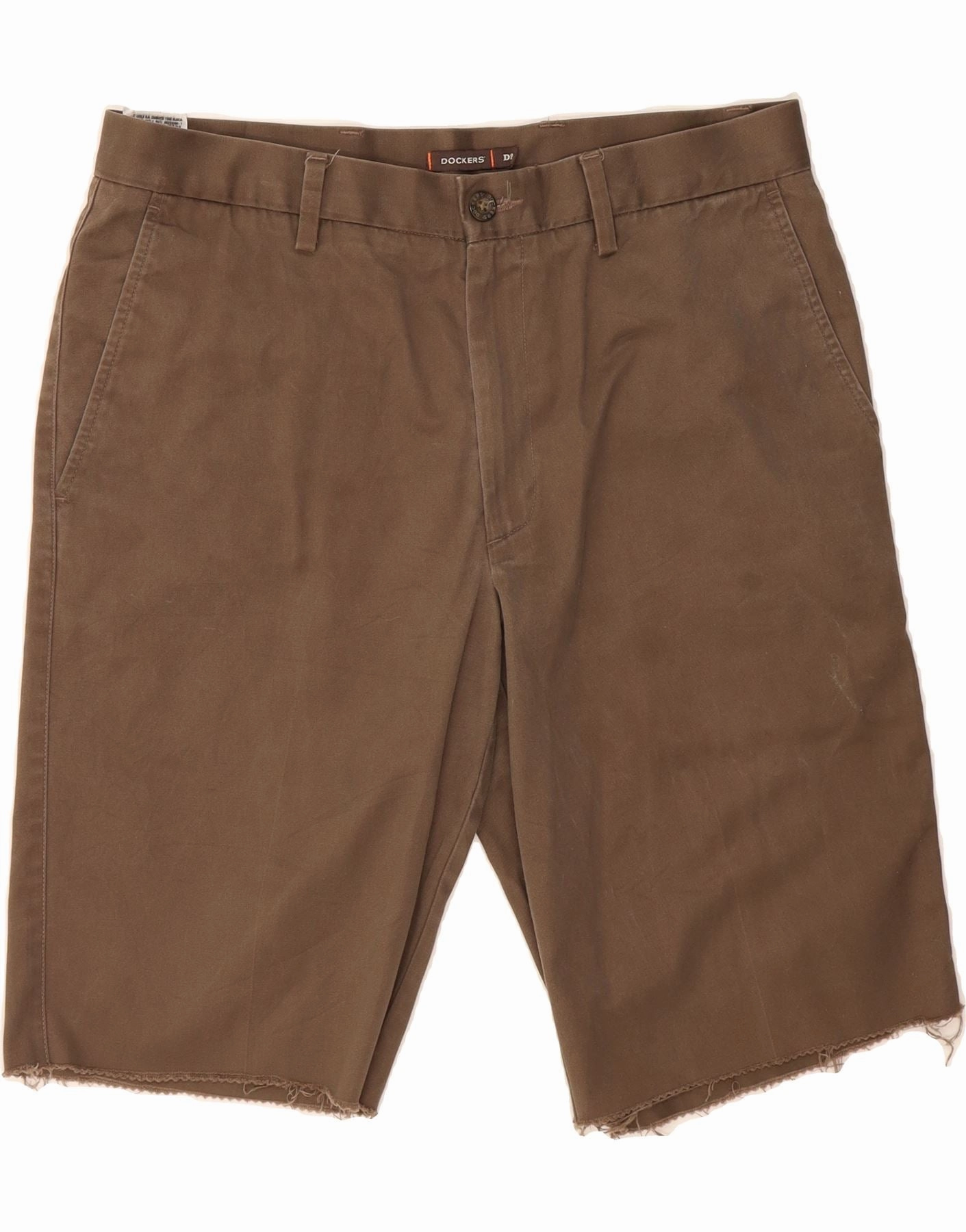 Four Way Stretch Everyday Wear DOCKERS Mens Chino Shorts W34 Large Brown Cotton
