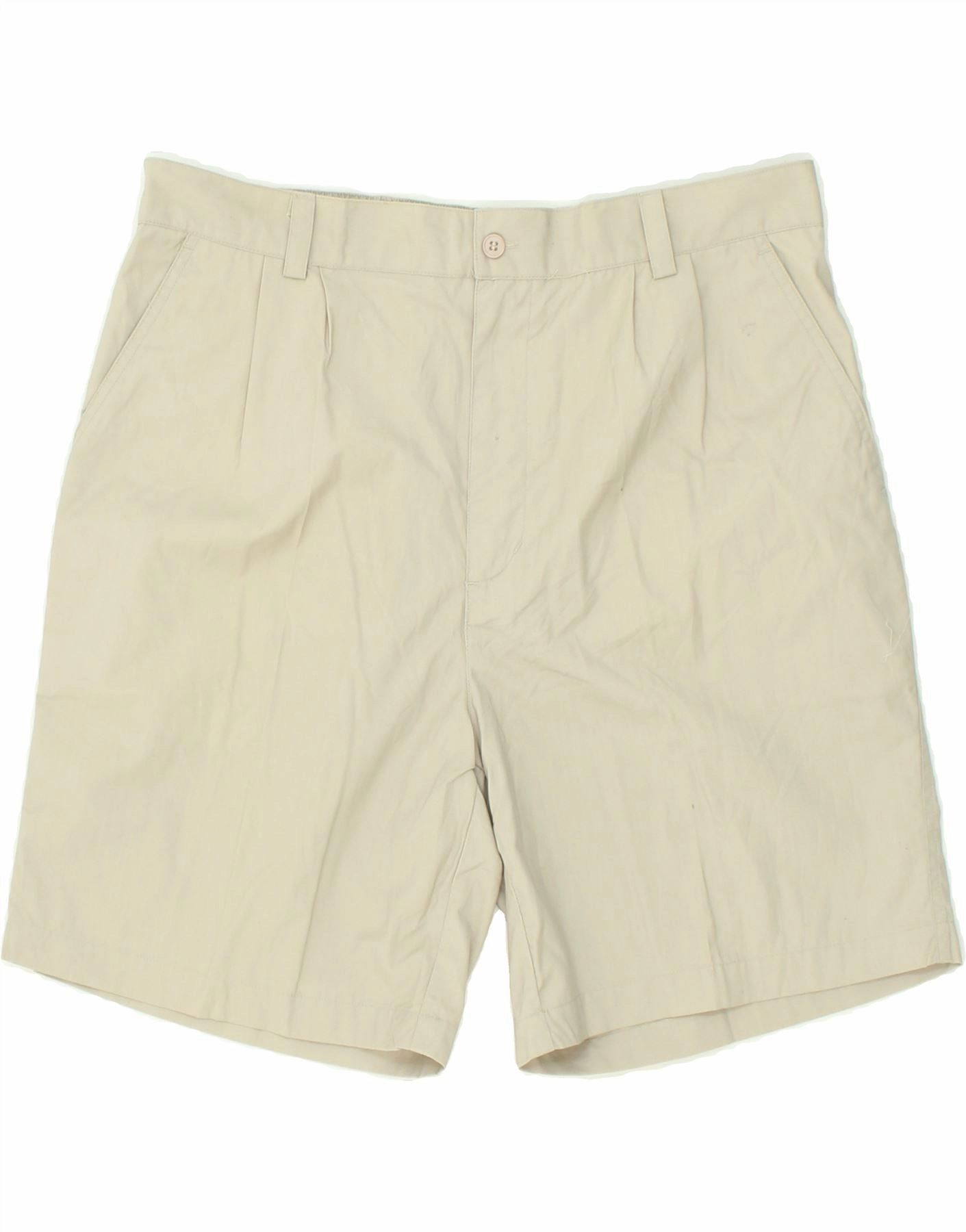 Relaxed fit style VINTAGE Mens Pegged Chino Shorts IT 54 2XL W36  Beige Cotton