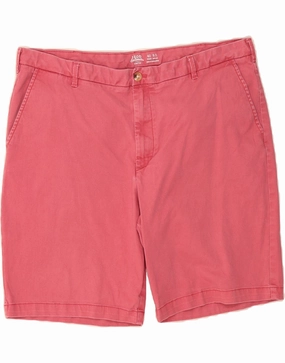 Flex Style IZOD Mens Salt Water Chino Shorts W40 XL Pink Cotton