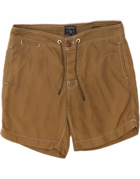 WOOLRICH Mens Chino Shorts W32 Medium  Brown Nylon Casual Outfit