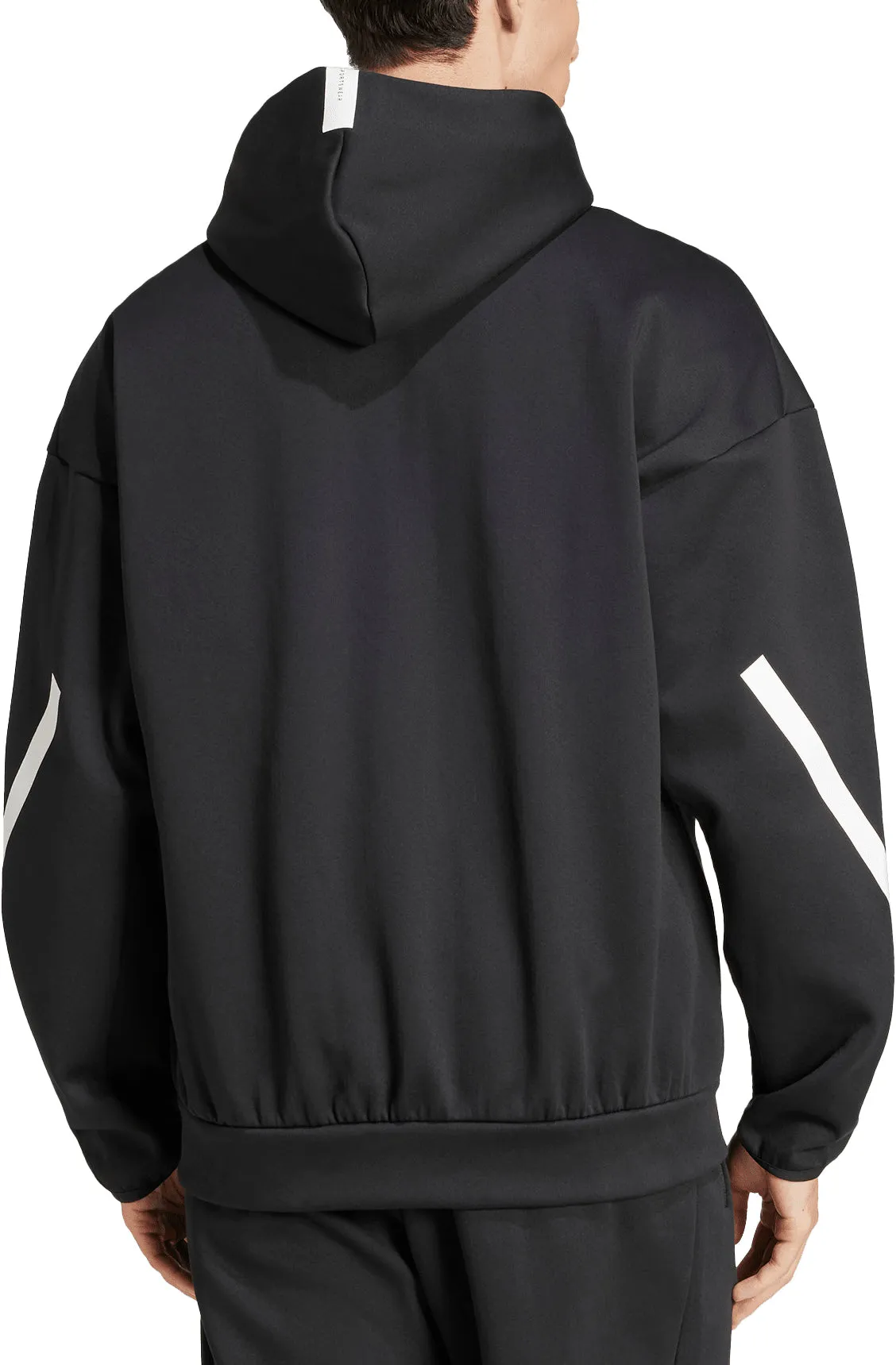 quilted Comfortable-fit adidas Z.N.E Mens Training Track Jacket - Black