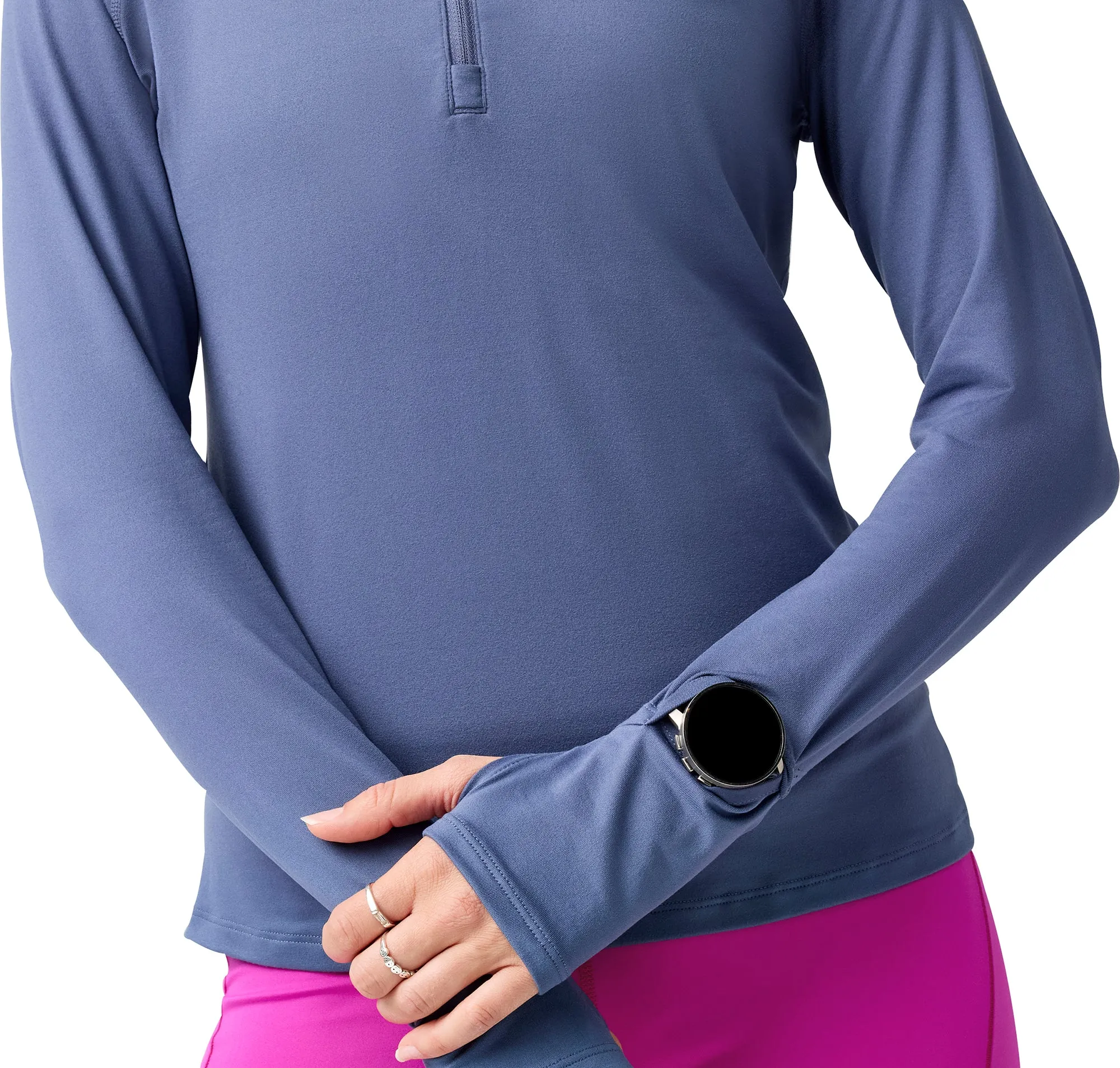 Fashionable Wear Summer Fashion Brooks Dash 3.0 Half Zip Long Sleeve Womens Running Top - Blue