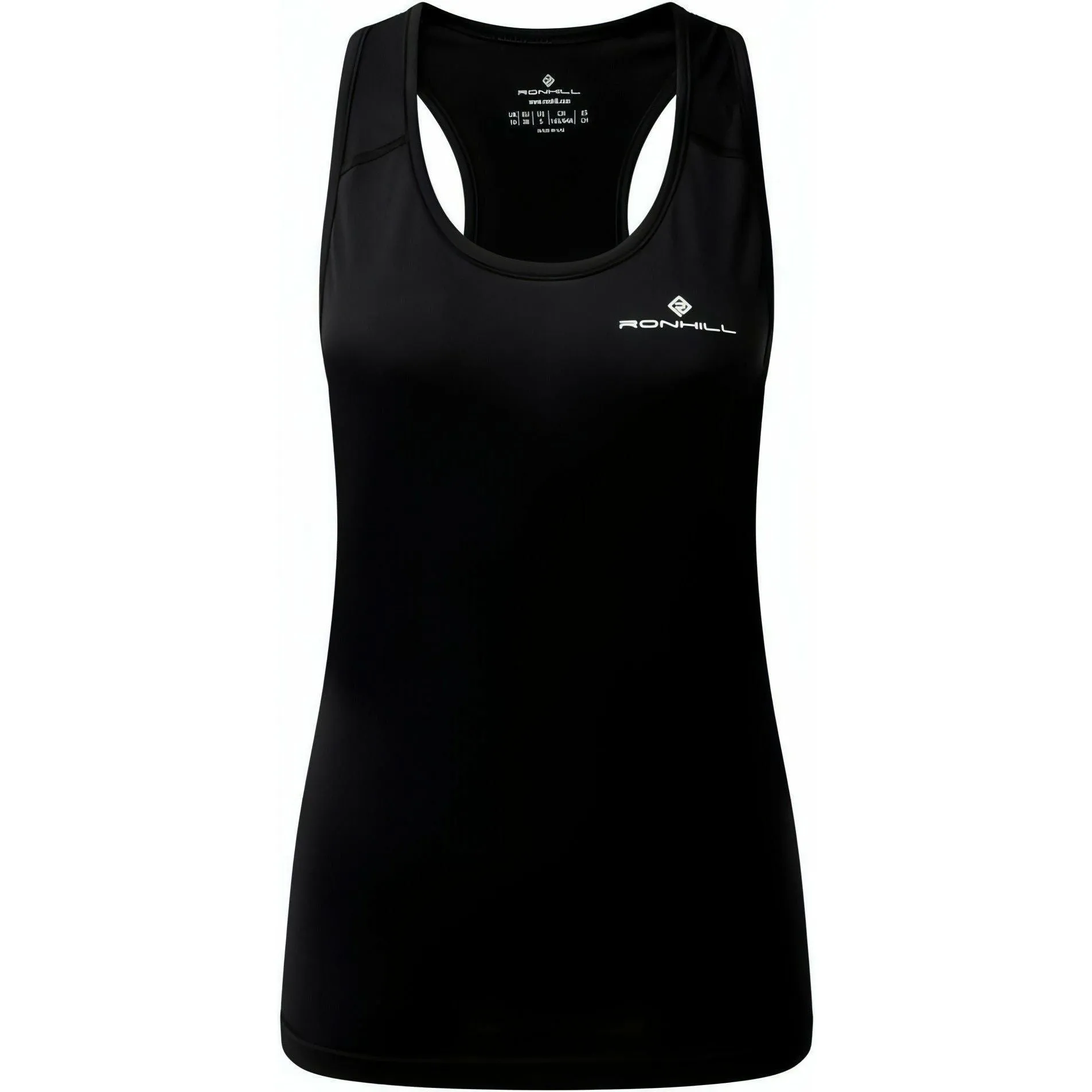 AntiPilling Light Design Ronhill Core Womens Running Vest Tank Top - Black