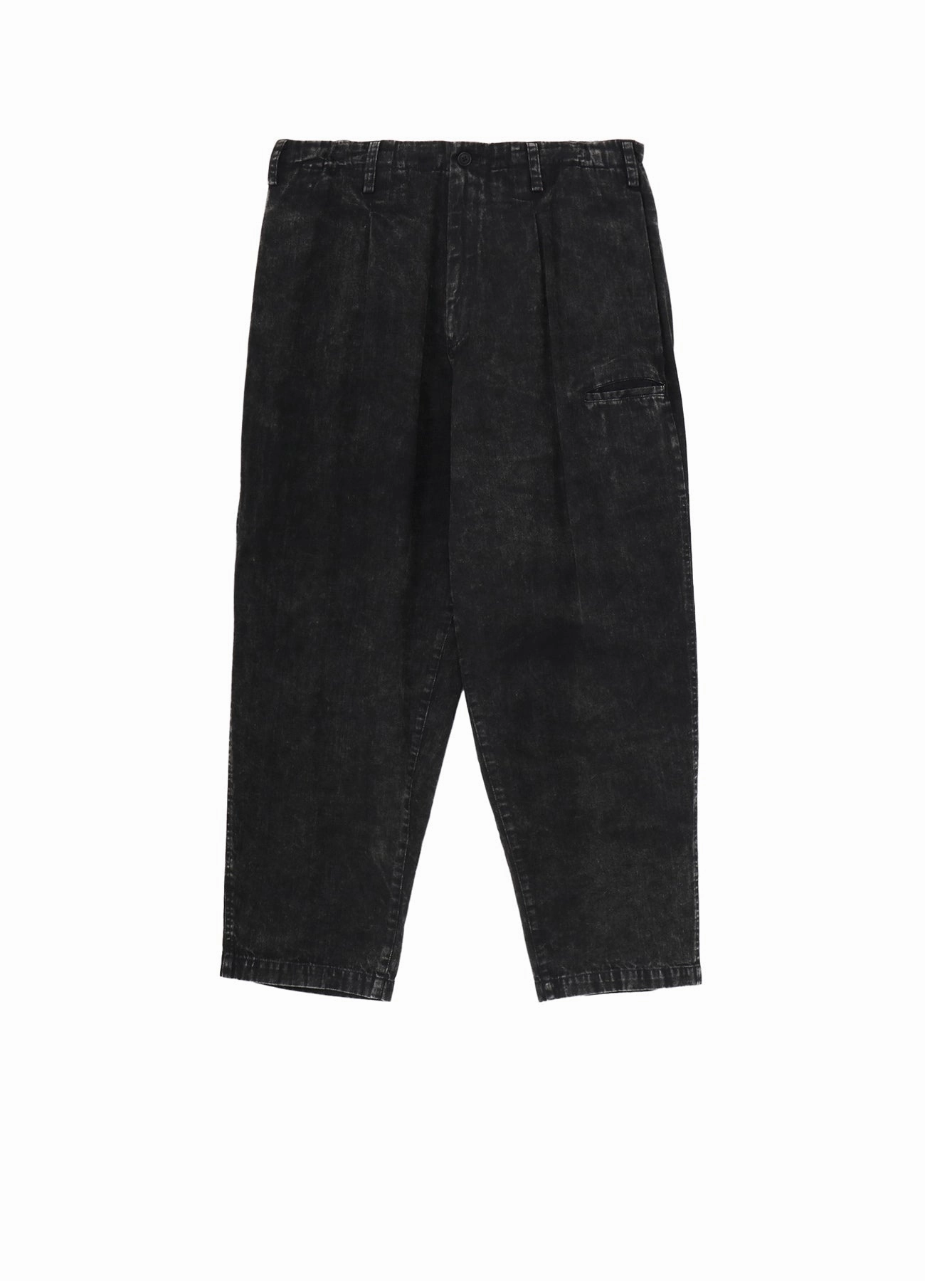 BLEACHING DENIM PANTS WITH SIDE TUCK Soft and Stretchy Anti Pilling Treatment