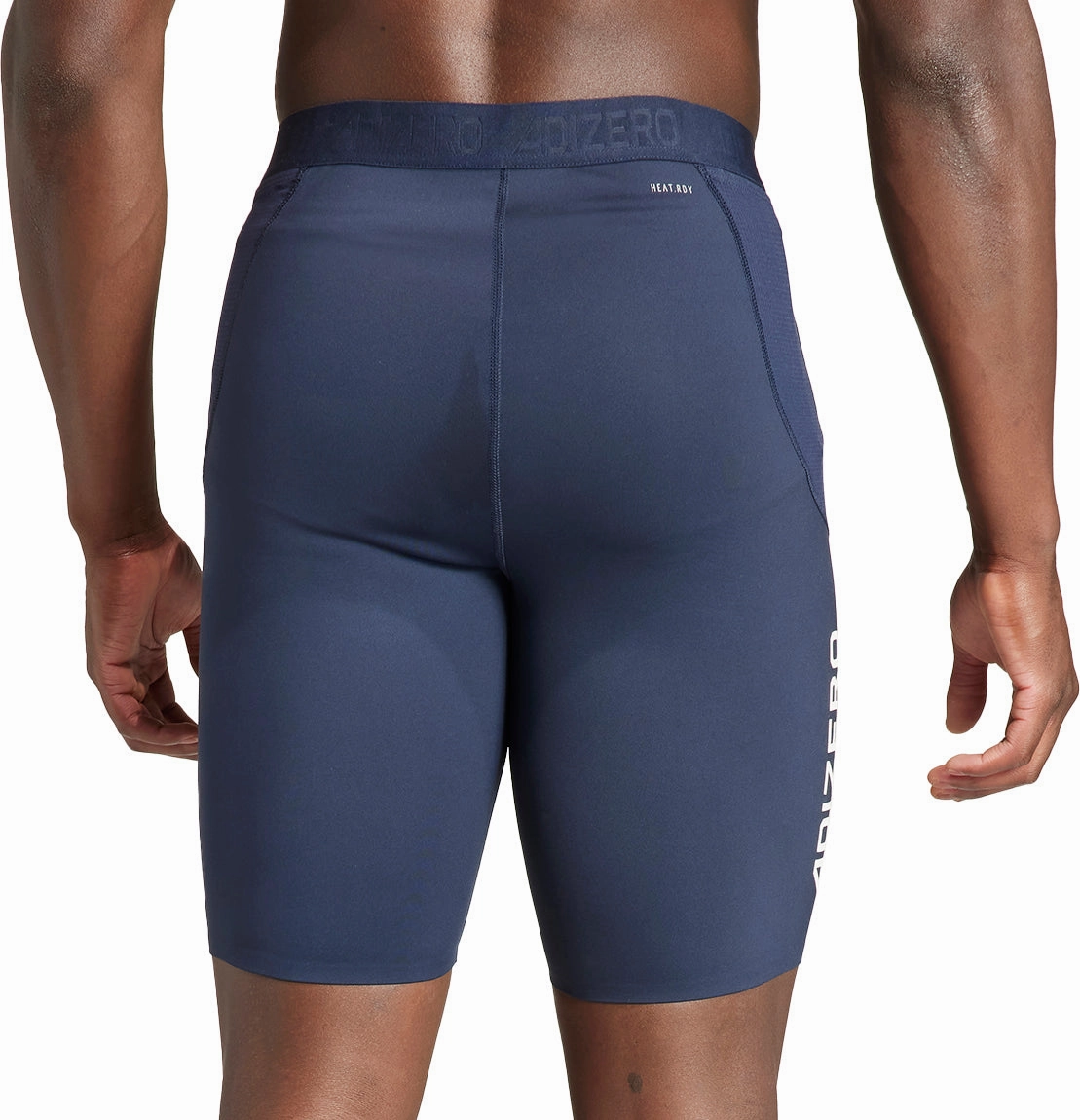 adidas Adizero Mens Short Running Tights - Navy MoistureWickingLining Office Attire