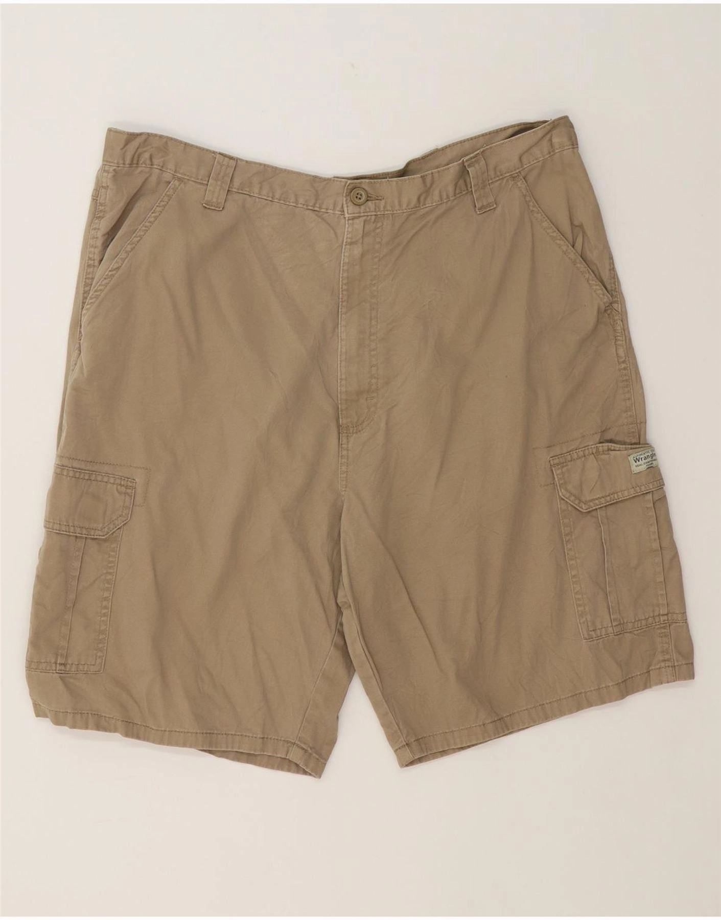 WRANGLER Mens Cargo Shorts W40 XL Beige Cotton color - fast Abrasion Resistant Surface
