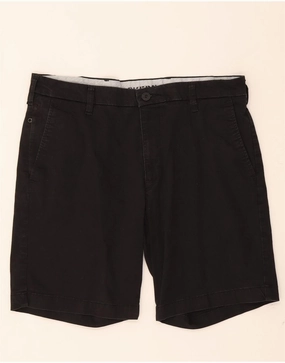 music event look DOCKERS Mens Chino Shorts W34 Large  Black Cotton