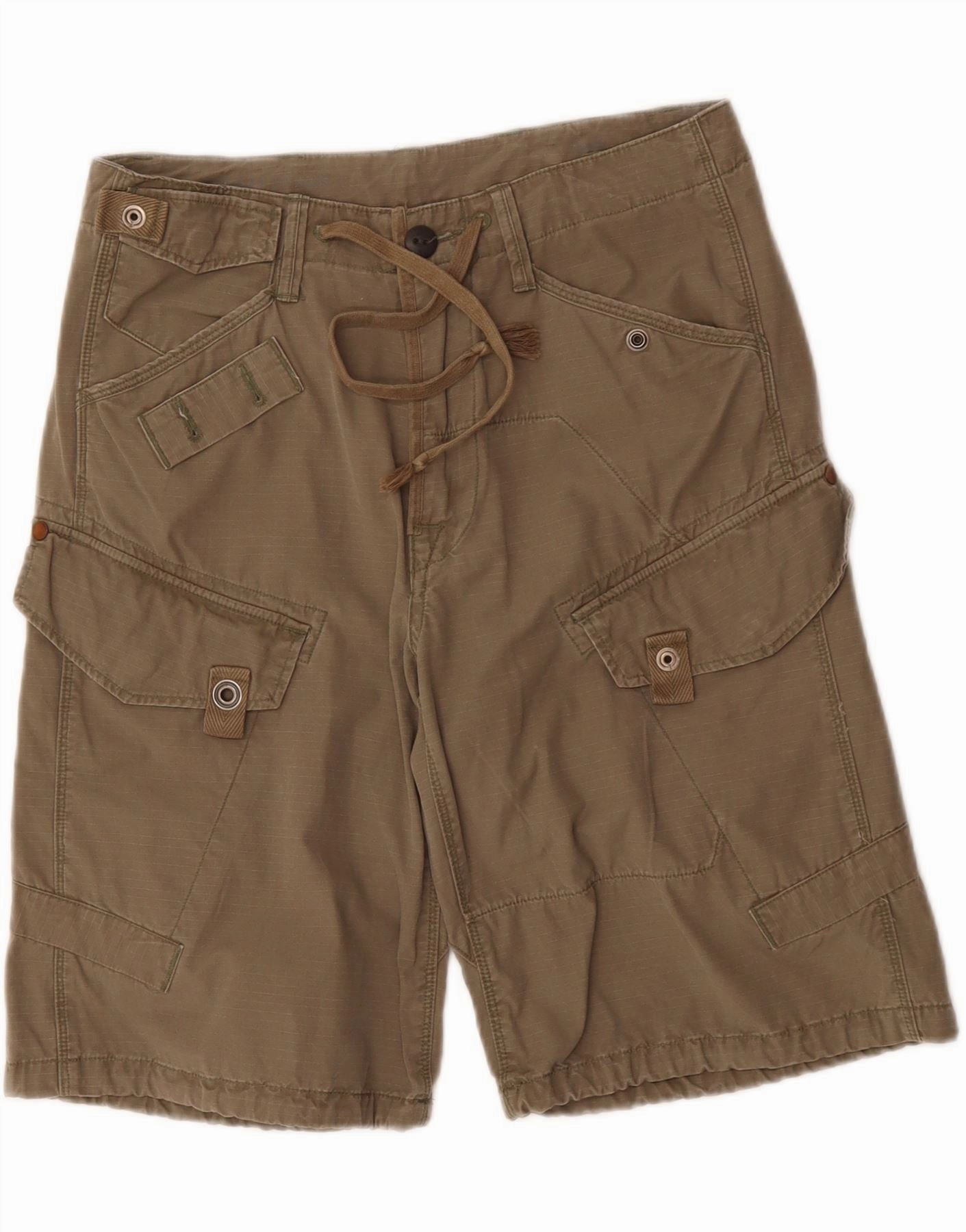 G-STAR Mens Cargo Shorts W30 Medium Khaki Cotton two piece outfit One-of-a-kind